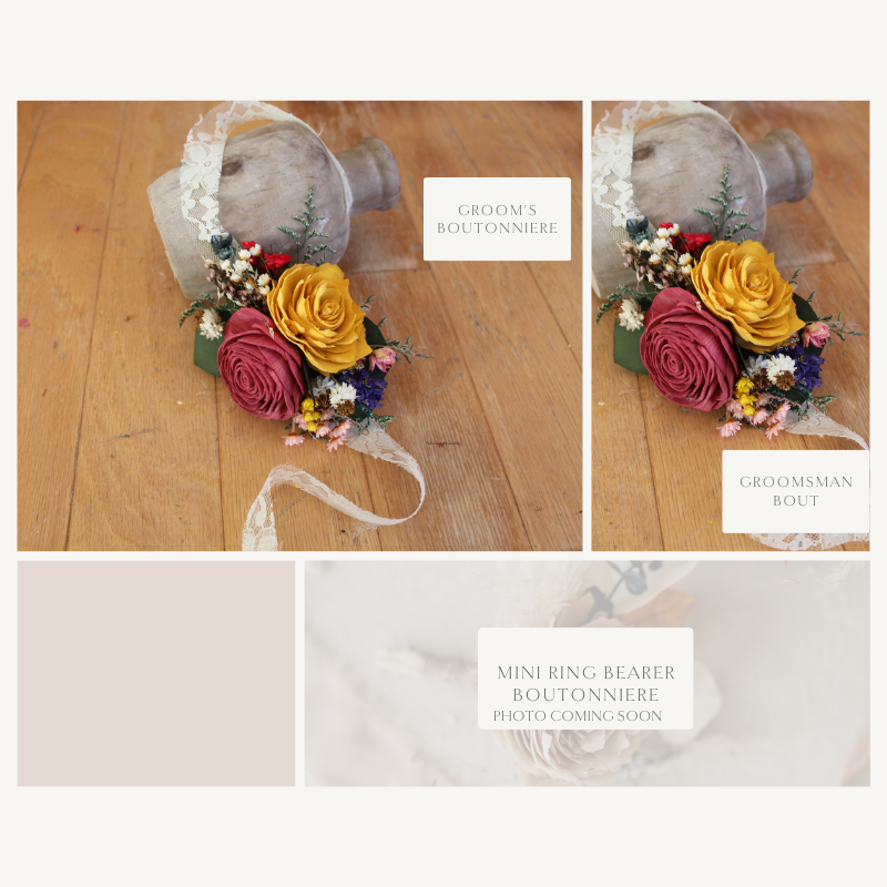 DIY KIT ~ Laney’s Collection ~ Sola Flower Bouquet ~ Wild Flower Bridal  Bouquet ~ Peach, Terracotta, Marigold