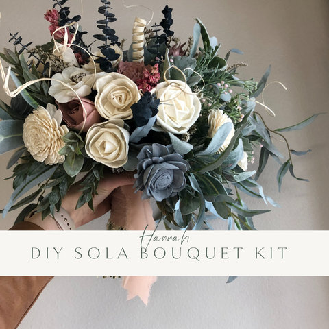 How to make an easy bridesmaid bouquet using wood flowers (DIY Kit) 